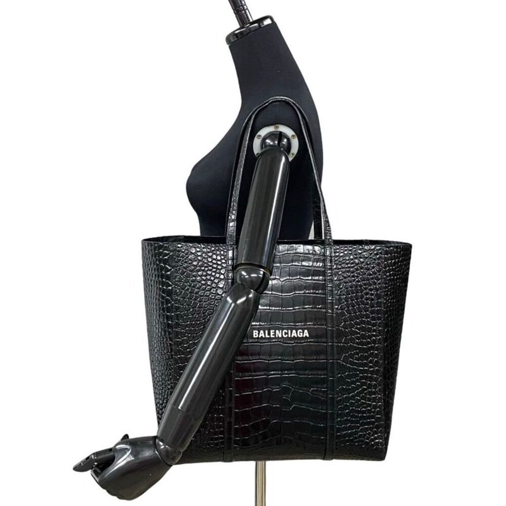 Balenciaga Leather Everyday Tote Bag Black - Picture 3 of 6